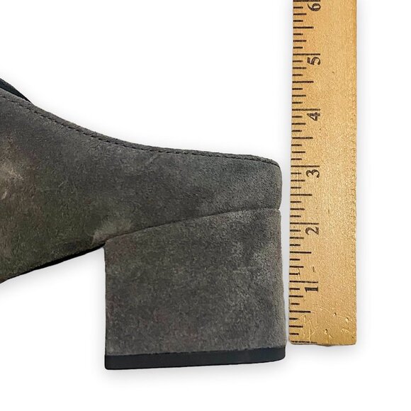 3.1 Phillip Lim Cube Block Heel Mules Sandal, Grey Suede, 37.5EU, New in Box - Picture 13 of 13